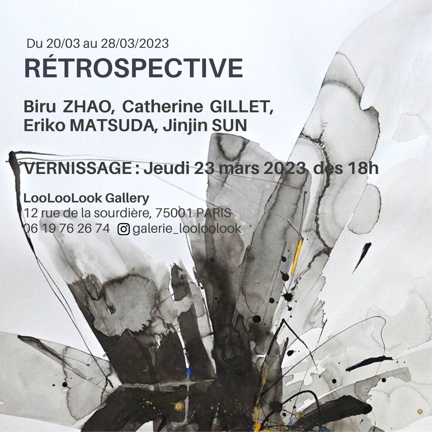 VERNISSAGE: EXPOSITION COLLECTIVE « RÉTROSPECTIVE » LE JEUDI 23 MARS DÈS 18H