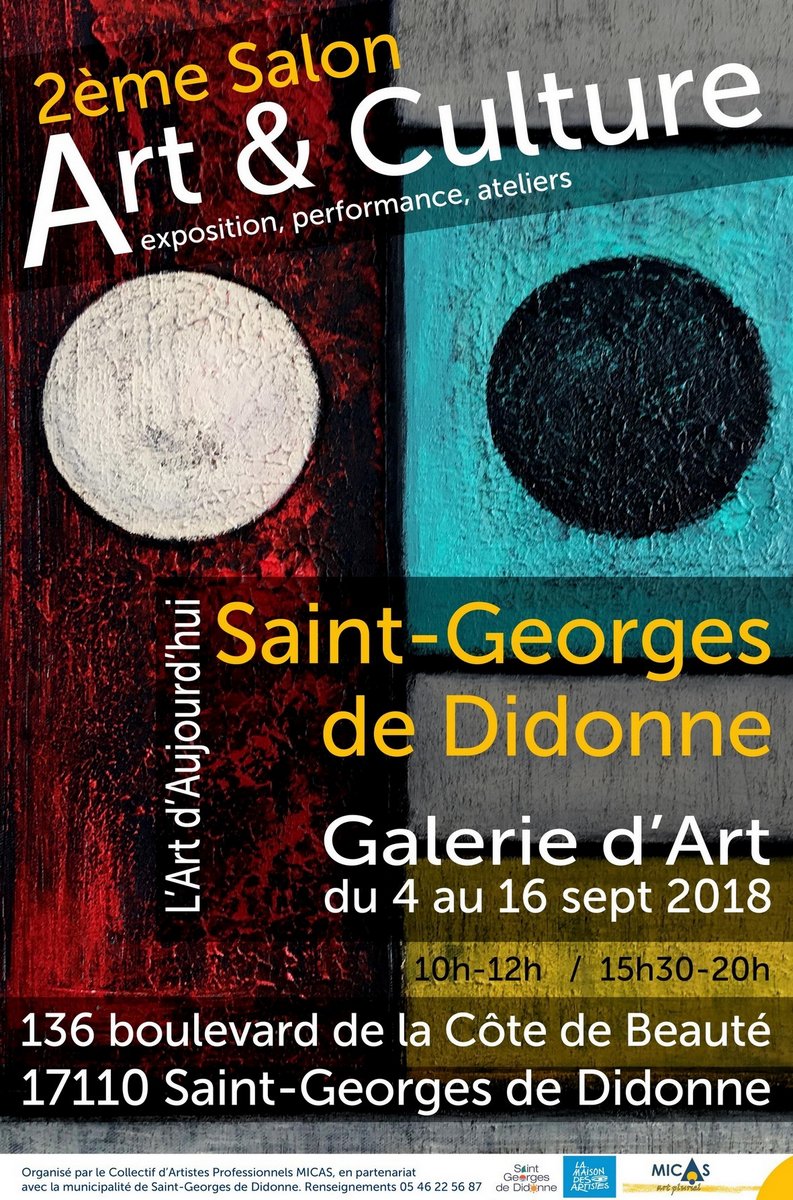 SALON ART § CULTURE organisé par le MICAS en Nouvelle Aquitaine