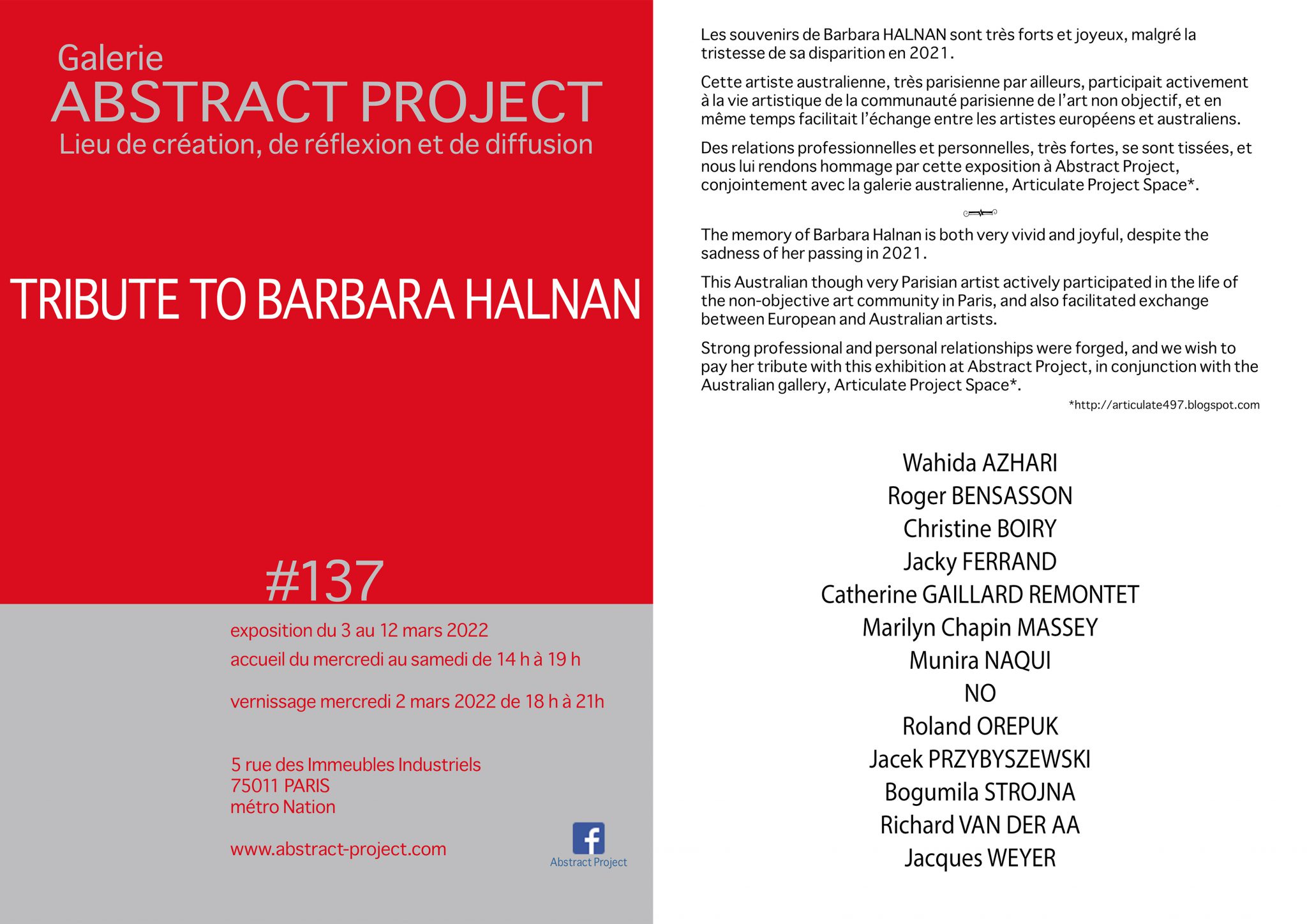 Tribute to Barbara Halnan