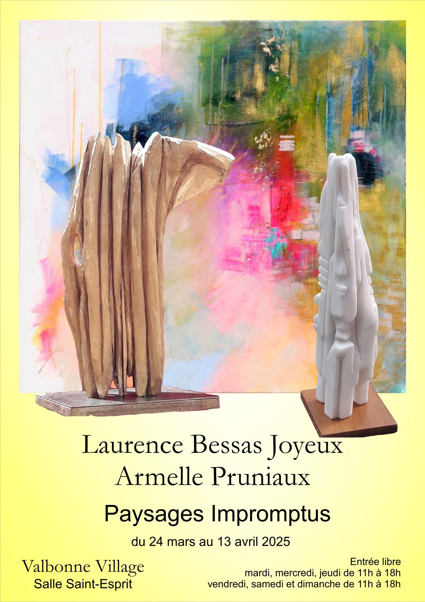 Exposition Sculpture et Peinture -Paysages Impromptus