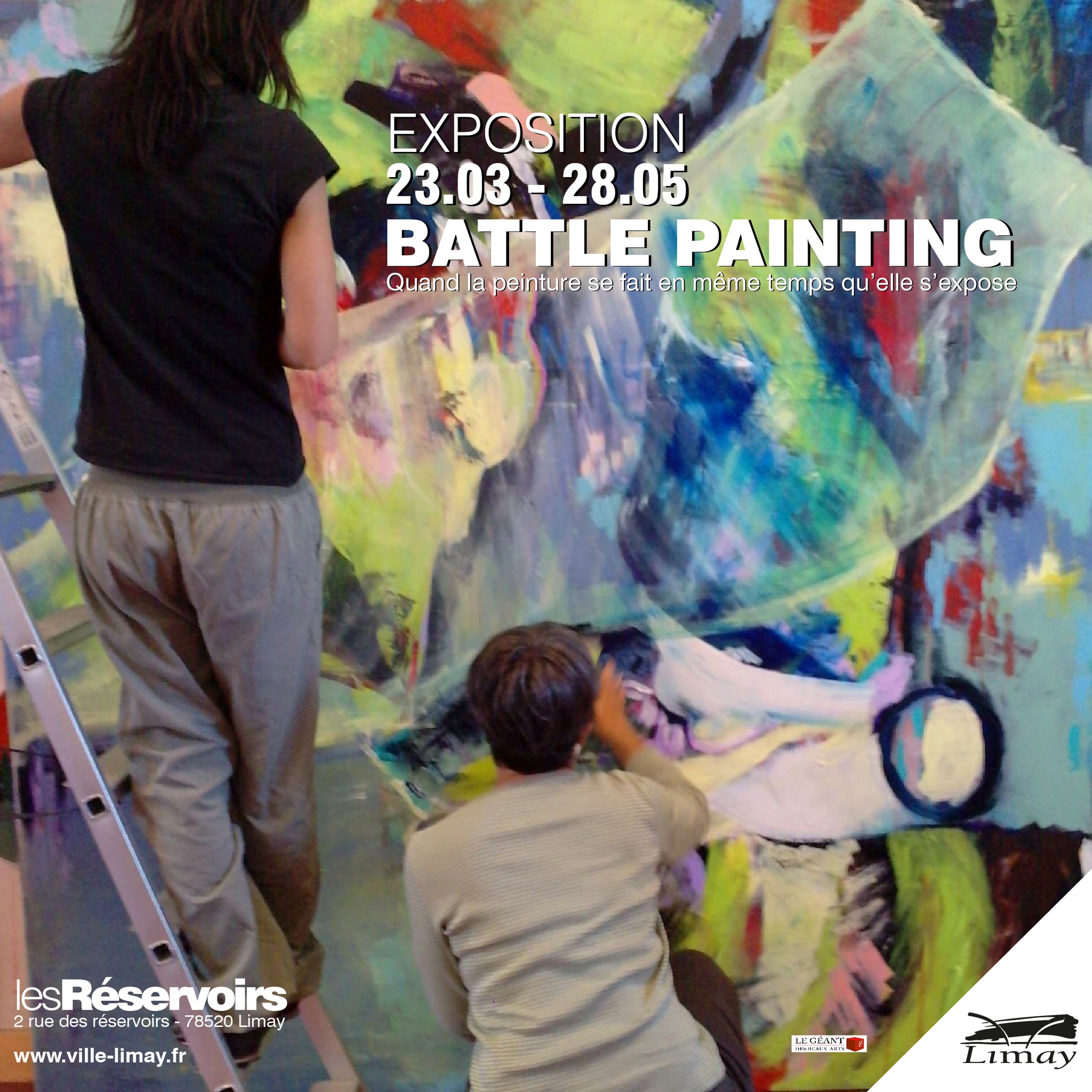 BATTLE PAINTING "Quand la peinture se fait en même temps qu’elle s’expose !"