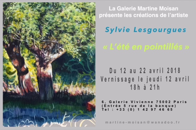 « L’été en pointillés » exposition à la Galerie d’Art Martine Moisan