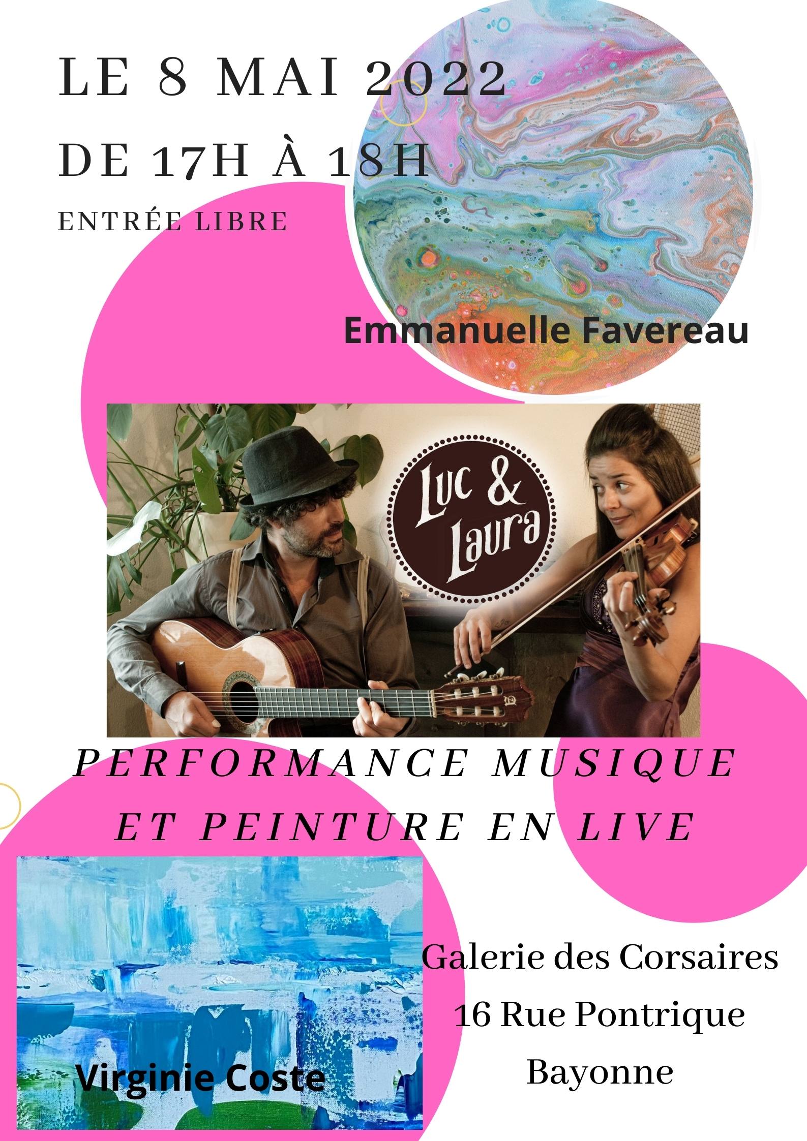 Performance Musique et peinture en live