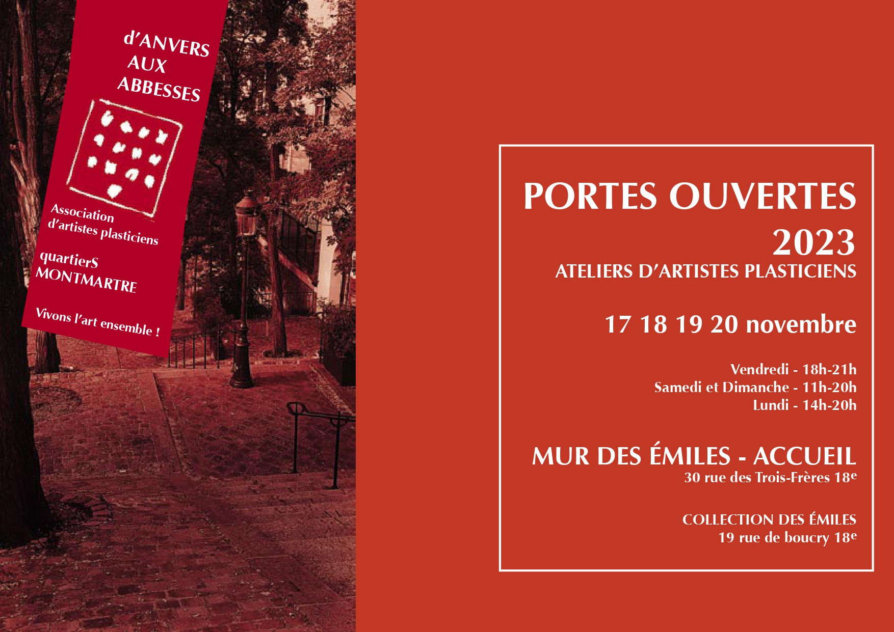 95 artistes d'Anvers aux Abbesses ouvrent les portes de leurs ateliers