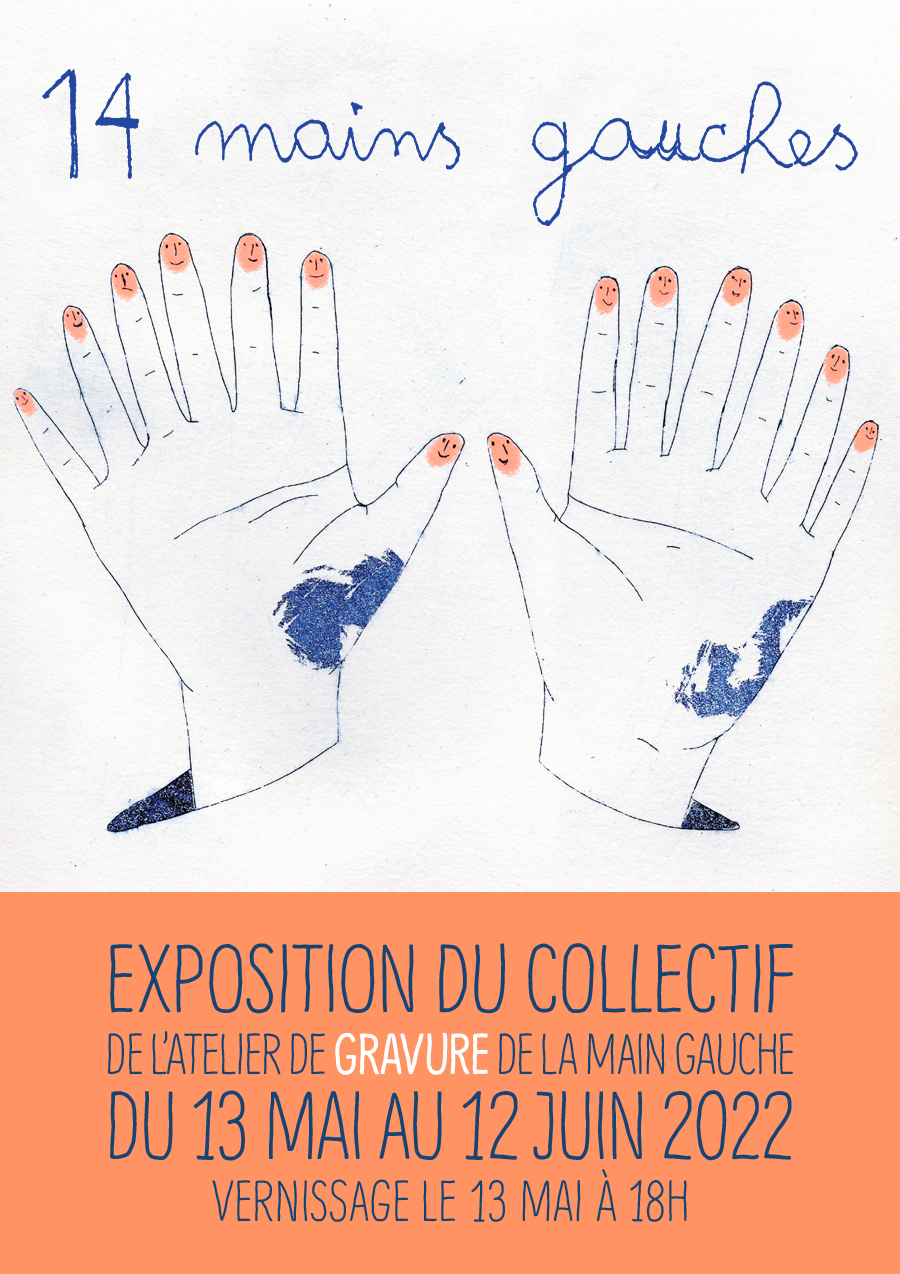 Exposition de gravure « 14 mains gauches »