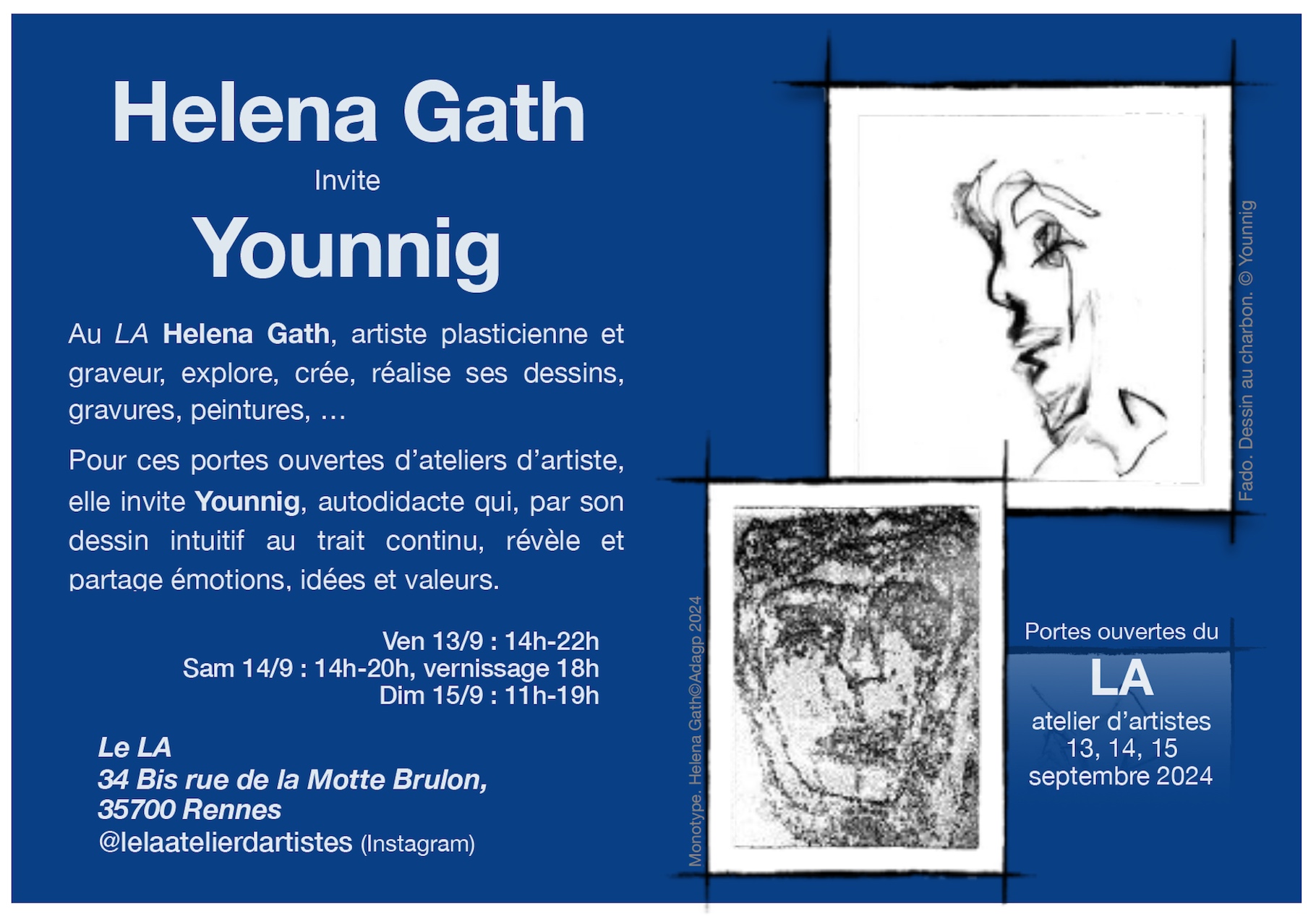 Portes ouvertes de l'atelier - Helena Gath invite Younnig