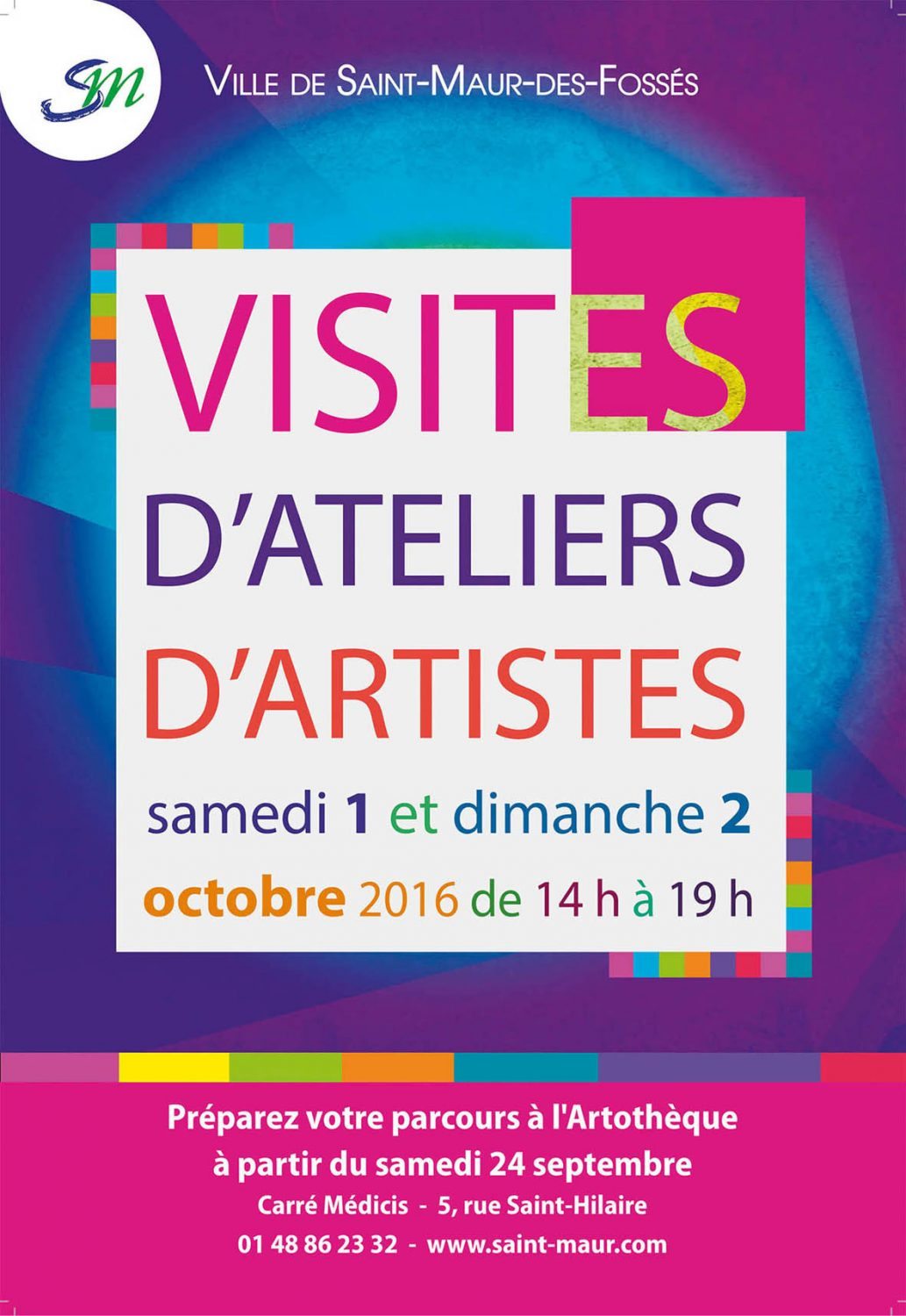 EXPOSITION ARTOTHEQUE  pour les PORTES OUVERTES des ATELIERS de SAINT MAUR DES FOSSES