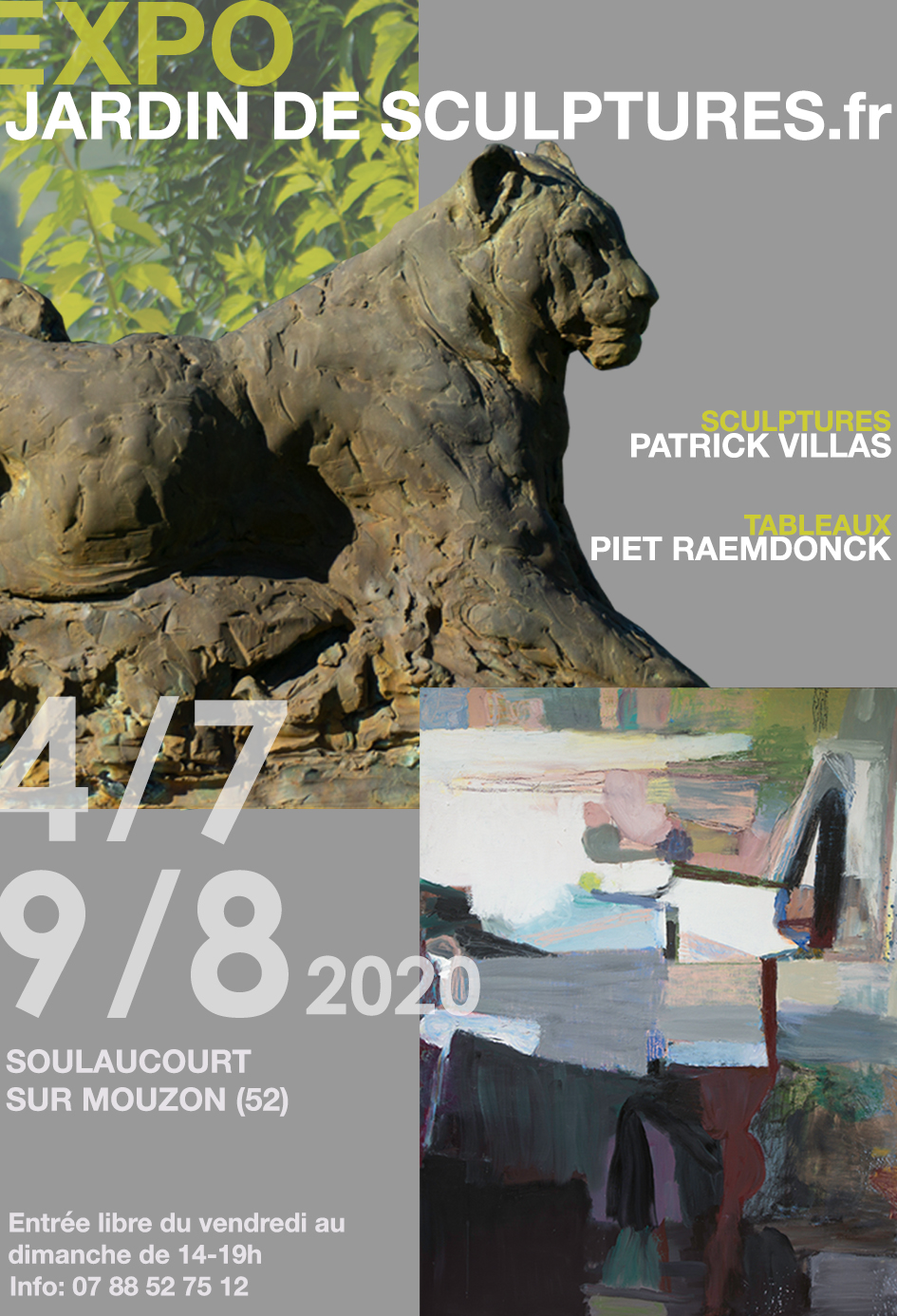 Exposition Villas et Raemdonck au Jardin de Sculptures