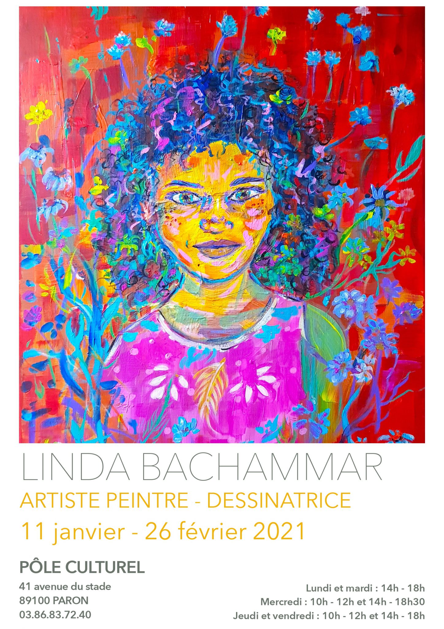 Linda Bachammar au Pôle Culturel de Paron