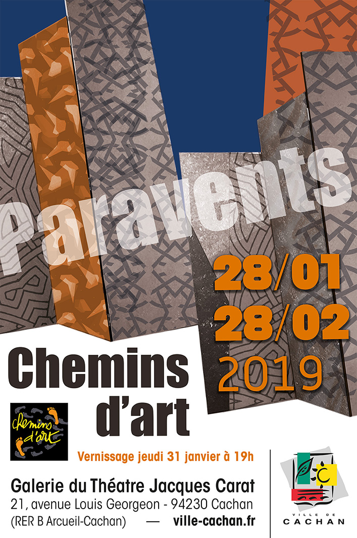 Exposition de PARAVENTS  CHEMINS D'ART