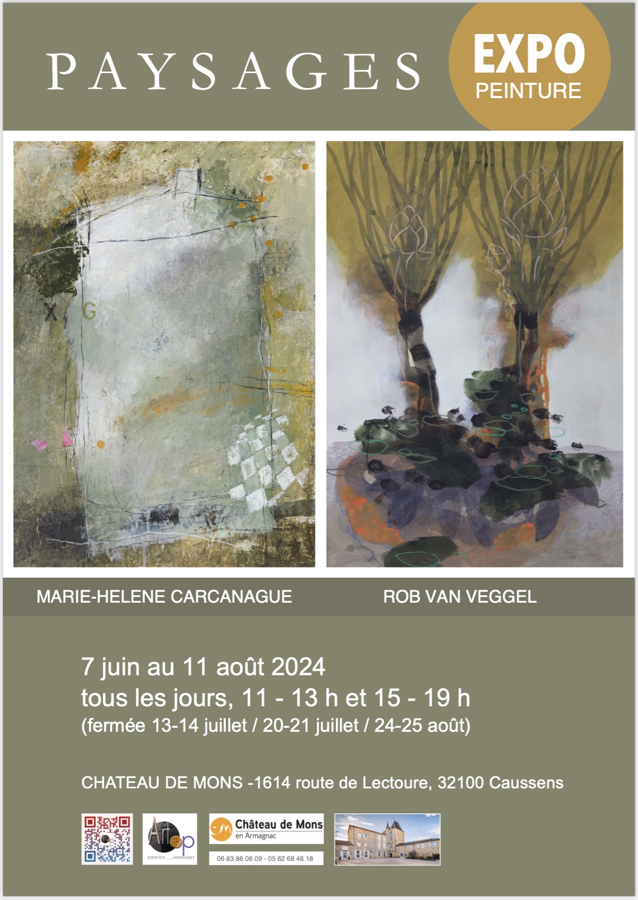 Exposition Paysages - Marie-Hélène Carcanague et Rob Van Veggel