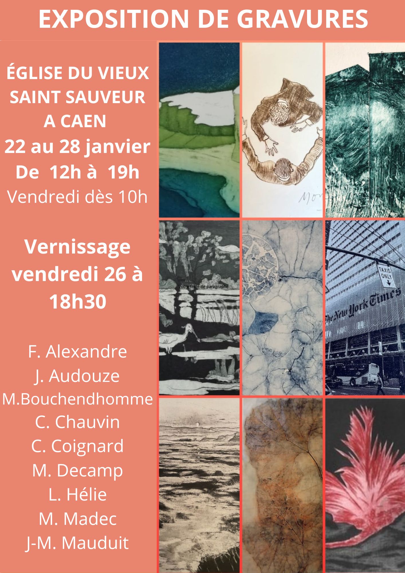 EXPOSITION DE GRAVURES