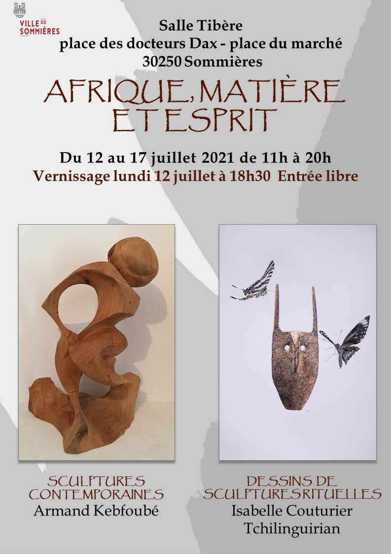 Exposition de dessins et sculptures :  Afrique, Matière et Esprit