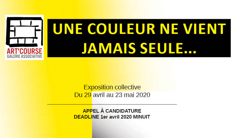 Appel à candidature "Une couleur ne vient jamais seule..."