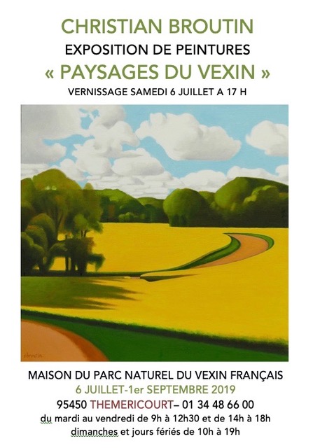 Exposition de peintures de CHRISTIAN BROUTIN : "paysages du Vexin"