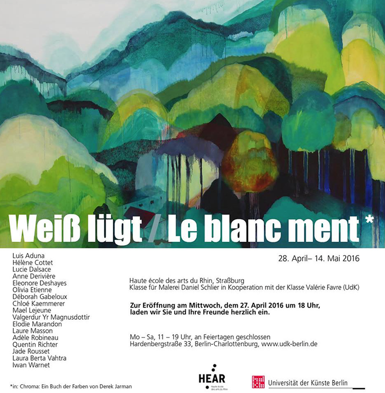 « Weiß lügt / Le blanc ment »