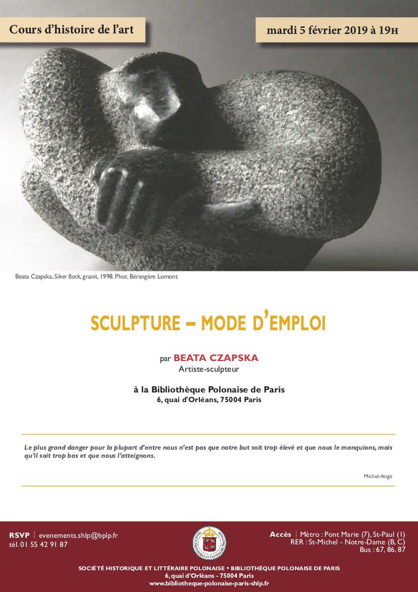 "SCULPTURE  -  MODE D'EMPOI"