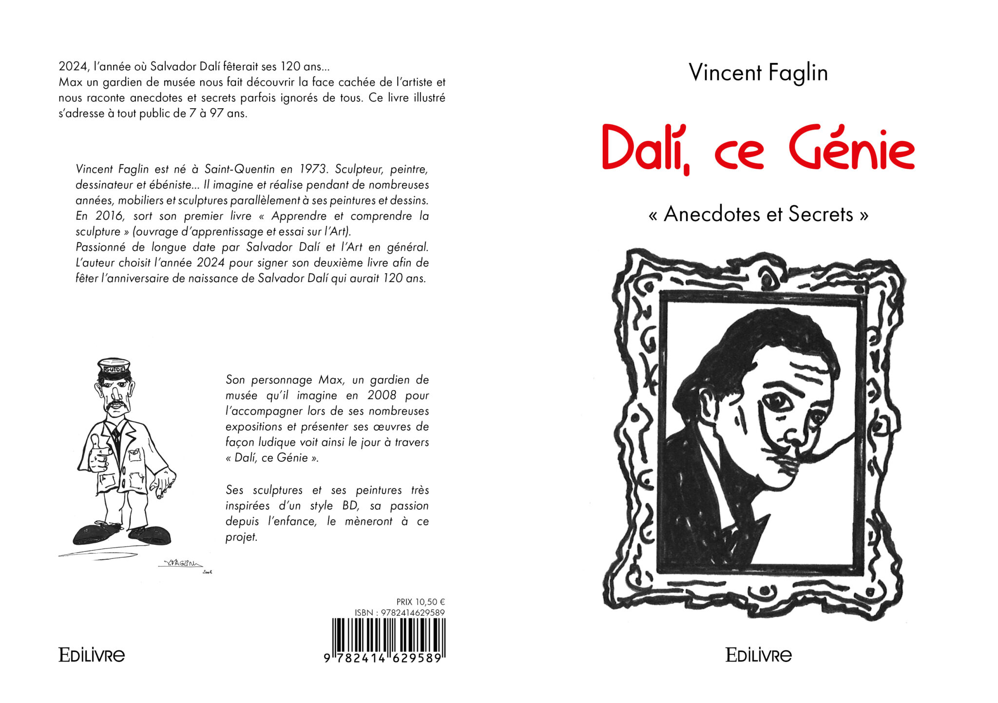 "Dali, ce Génie", livre BD de Vincent FAGLIN