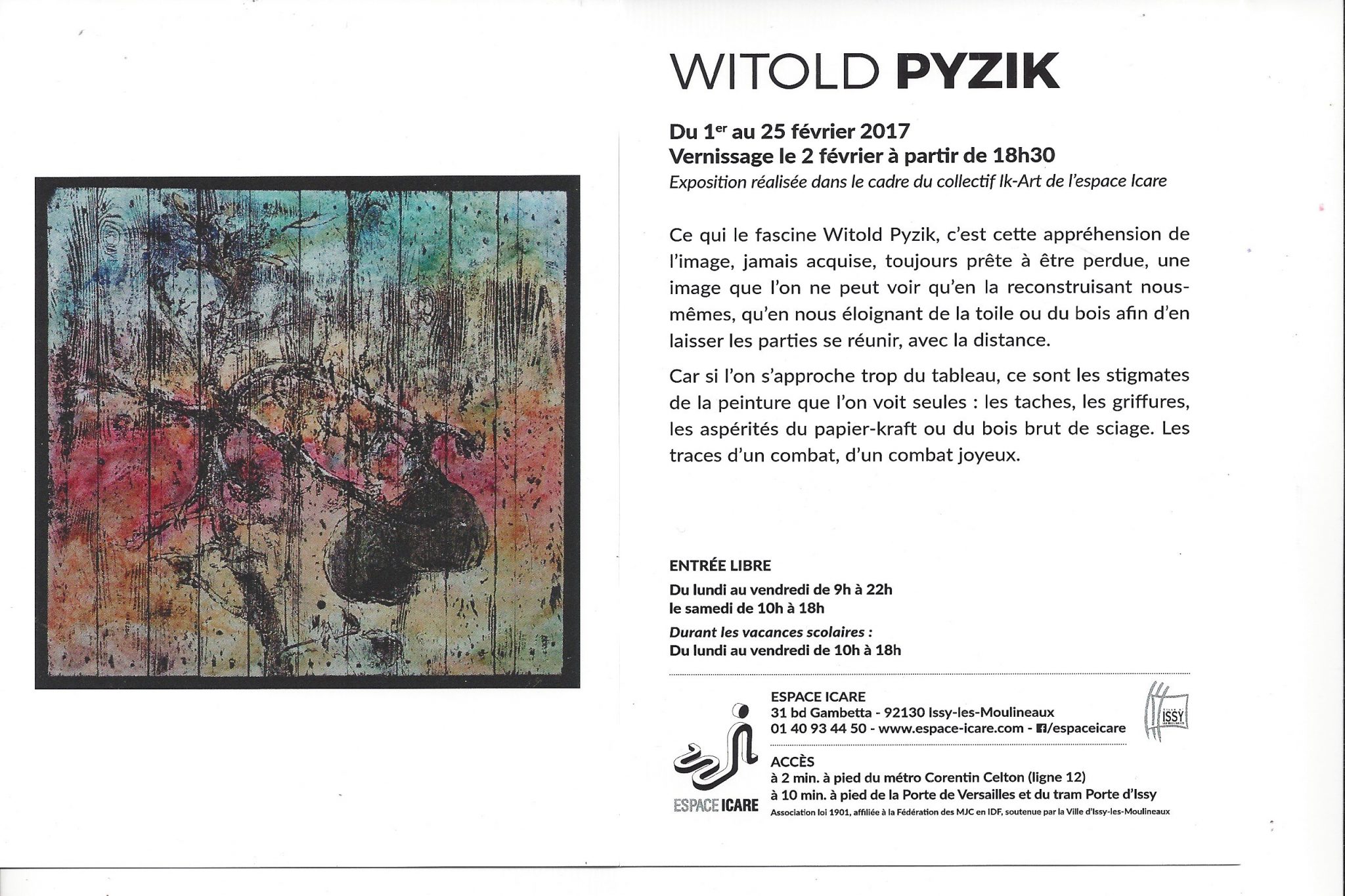 exposition: XYLO de Witold PYZIK