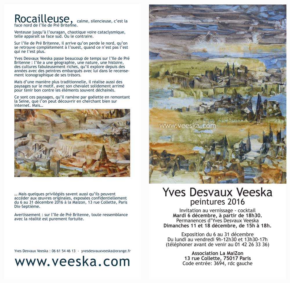 Yves Desvaux Veeska - Peintures 2016