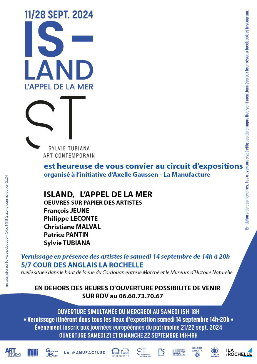 ISLAND L'APPEL DE LA MER, parcours dans la ville des ateliers & galeries