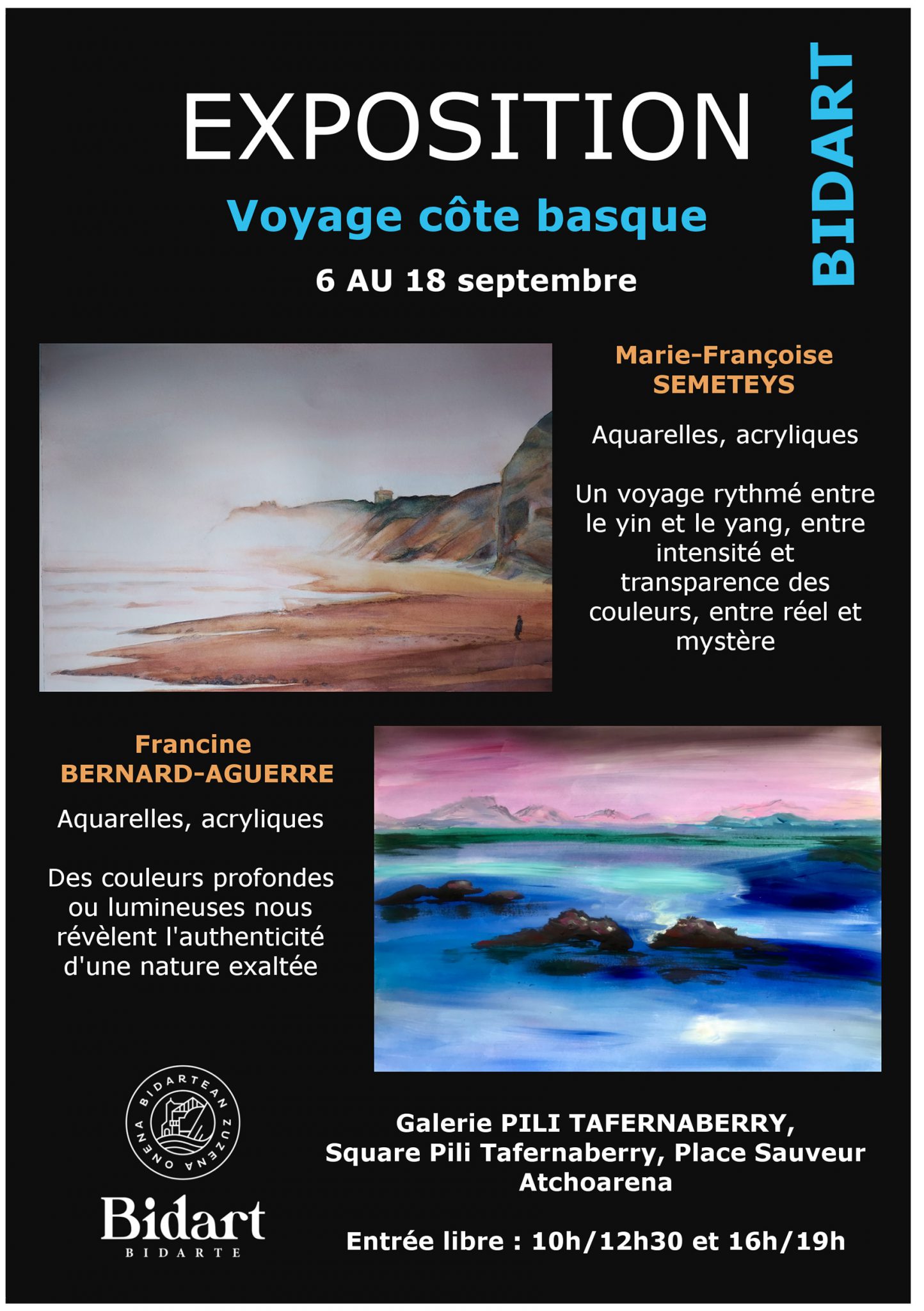 Exposition Voyage Côte Basque BIDART