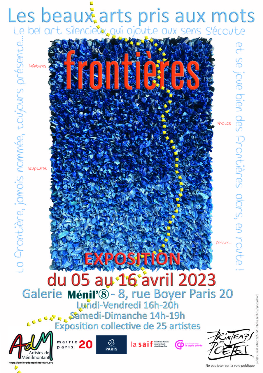 FRONTIERES - Le Printemps des Poètes - Artistes de Mesnilmontant