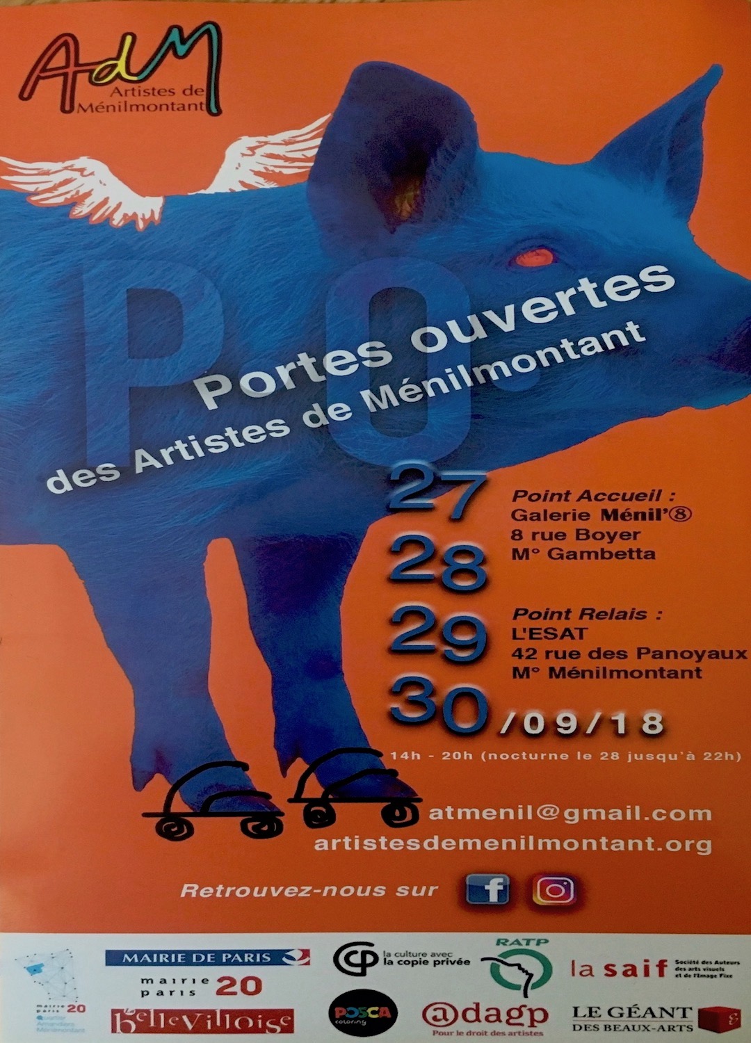 Portes Ouvertes des Artistes de Ménilmontant 2018