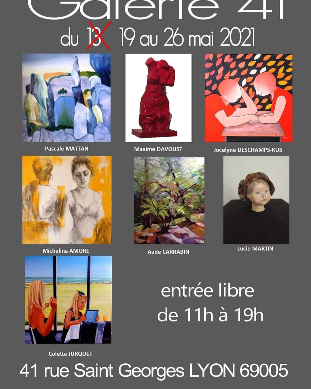 Exposition Galerie 41 LYON