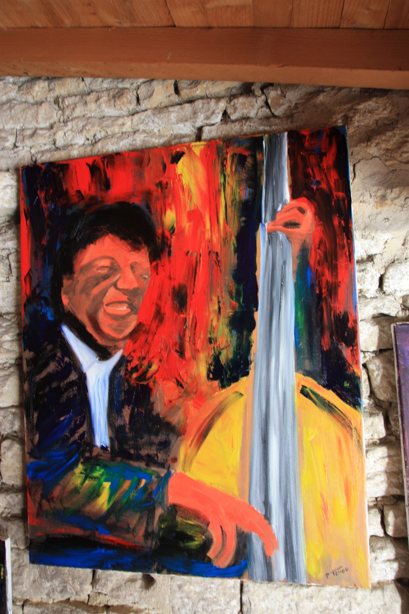 exposition peinture serie sur les jazzmen