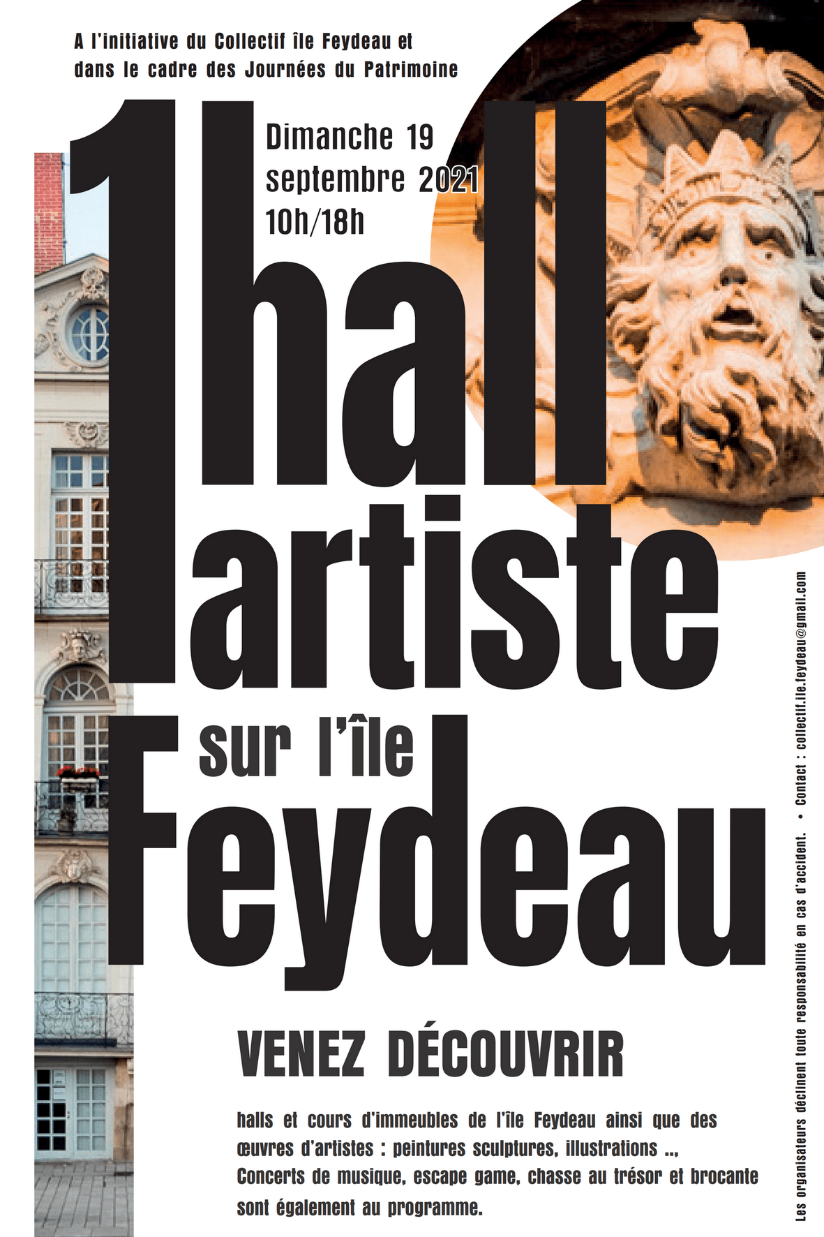 « un hall, un artiste » sur l'Île Feydeau