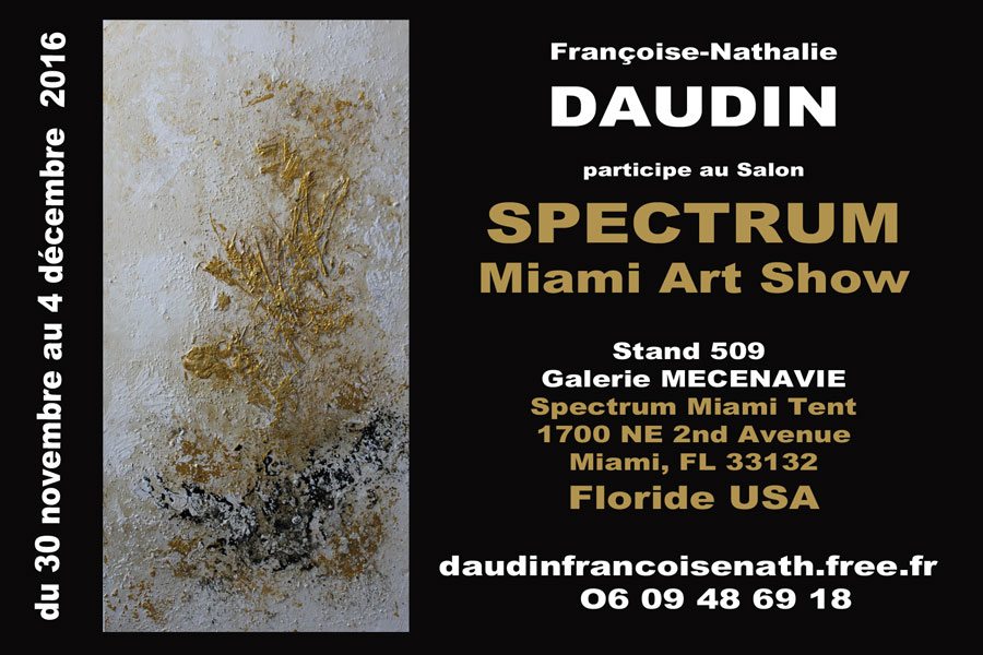 Salon SPECTRUM Stand Galerie MECENAVIE MIAMI - Floride - USA