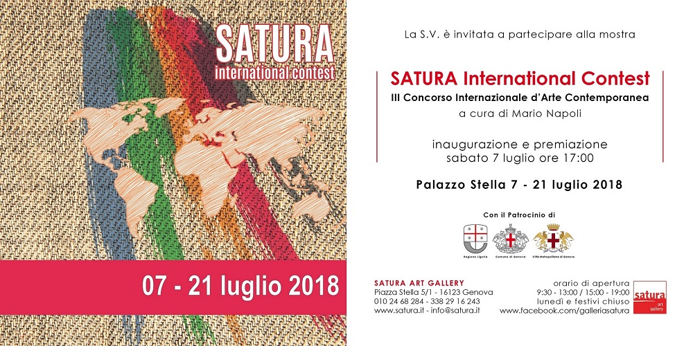 SATURA International Contest 2018 - III Concorso Internazionale d'Arte Contemporanea