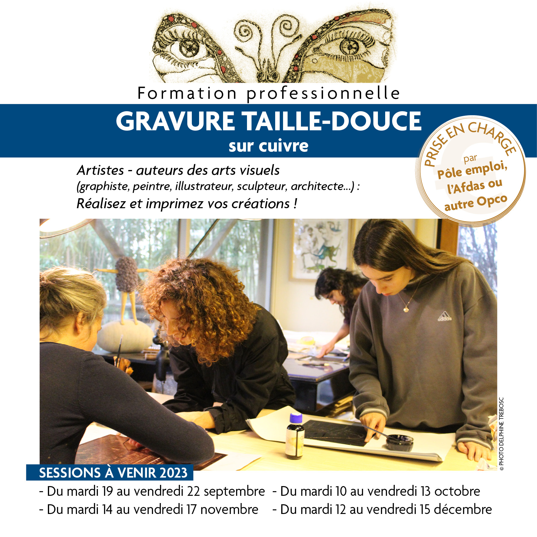 formation a venir professionnelle à l'atelier en GRAVURE TAILLE-DOUCE