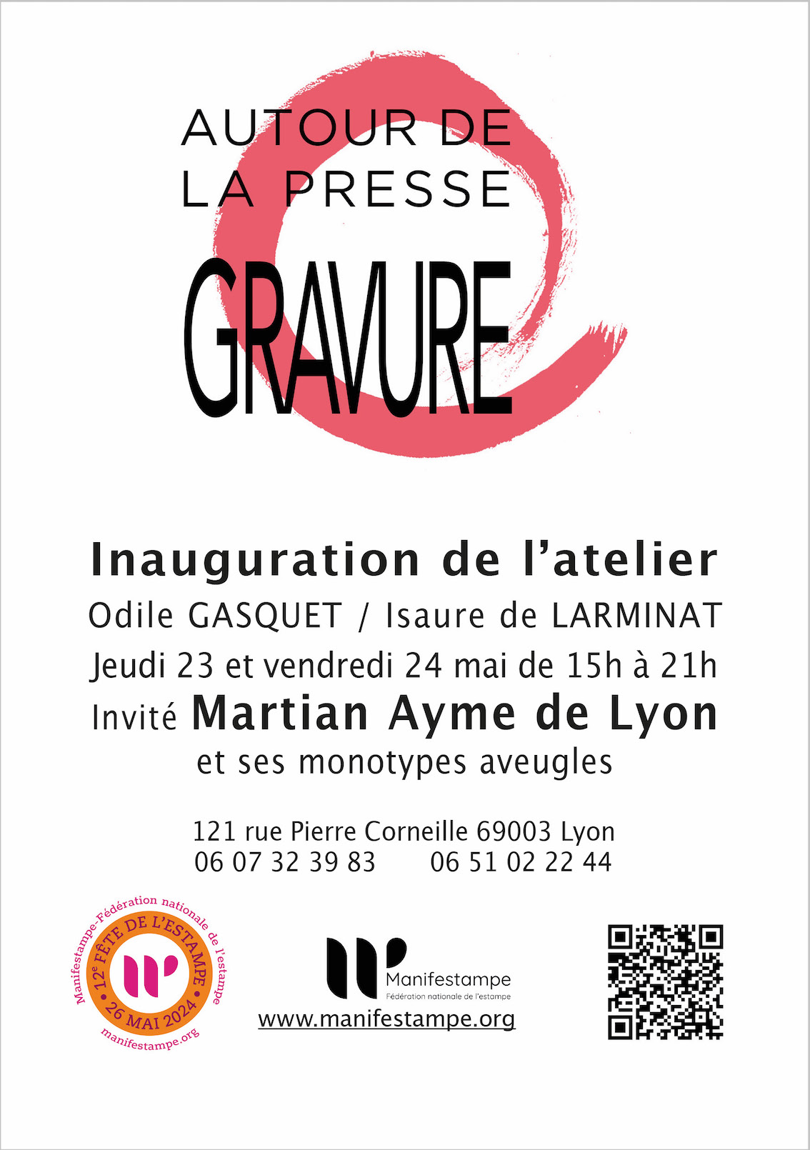 Inauguration de l'atelier "Autour de la presse, gravure"