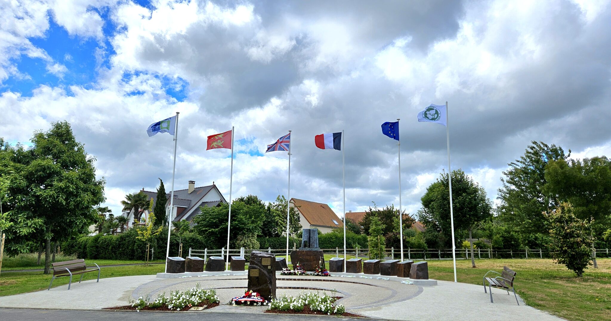 Inauguration du Mémorial du 7 juin 1944 à Blainville-sur-Orne (14)