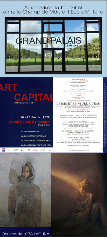 SALON DESSIN ET PEINTURE A L’EAU dans le cadre d’ART CAPITAL