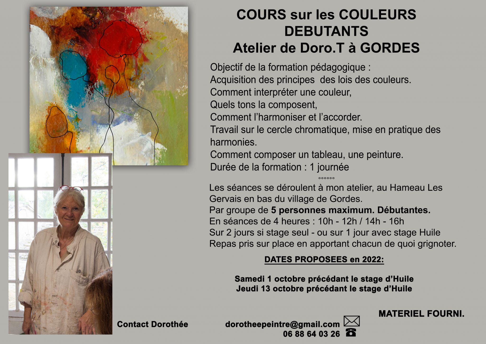 STAGE COULEURS ET HARMONIES, ACCORDS