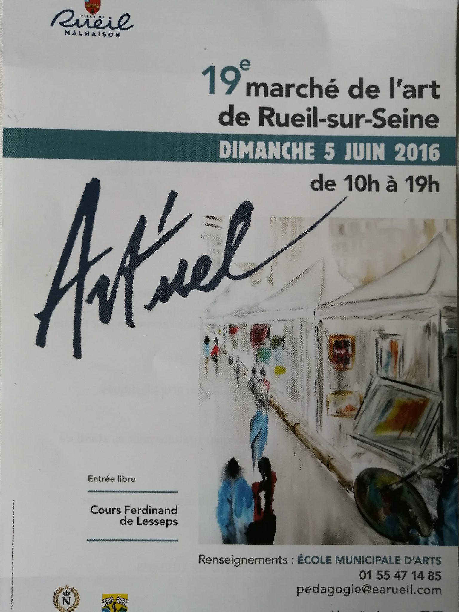 ART'UEL/ 19ème marché de l'Art de Rueil sur seine   2016