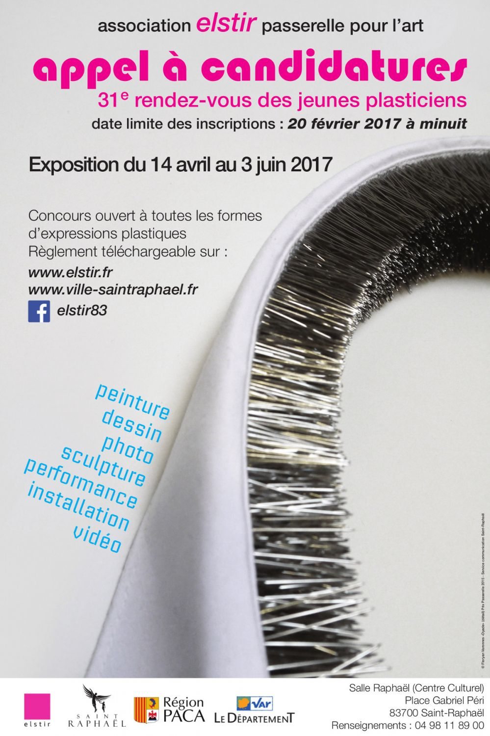 Appel à candidatures 31ème RDV des jeunes plasticiens