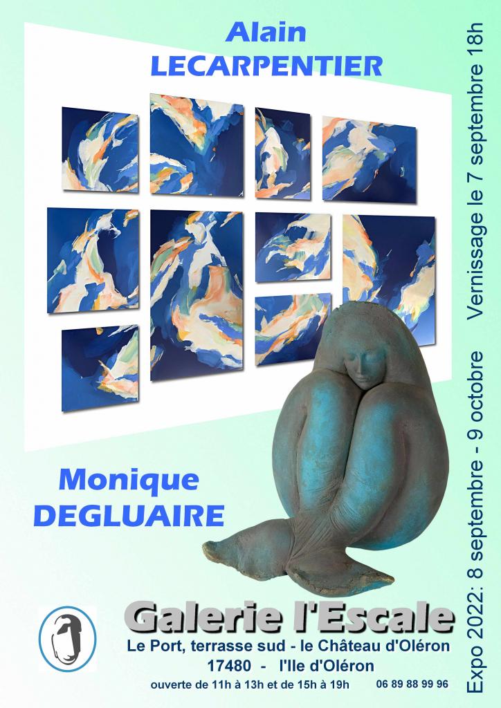 Alain Lecarpentier et Monique Degluaire à la Galerie l’Escale