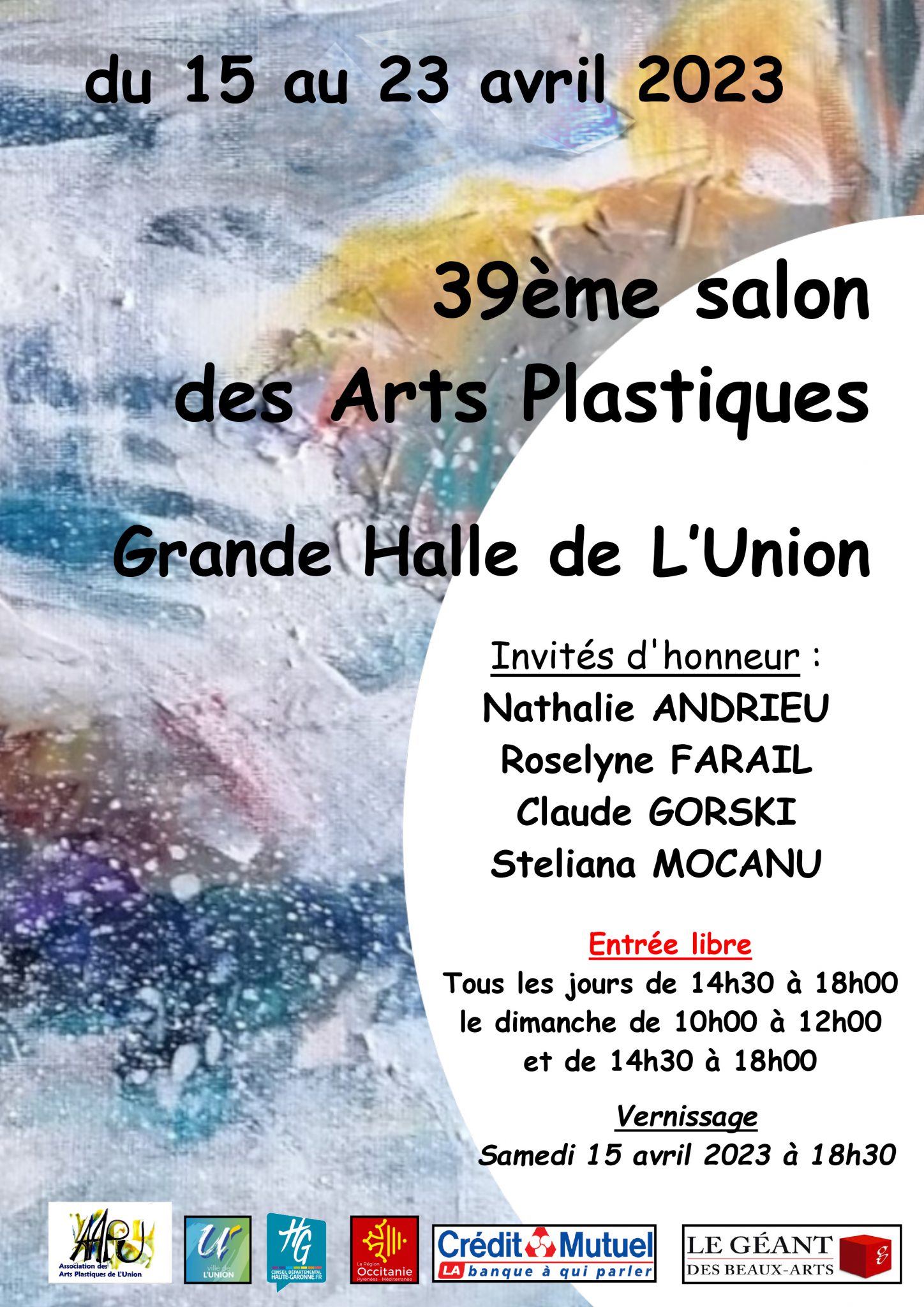 39 eme Salon des arts plastiques - Grande Halle de l'Union