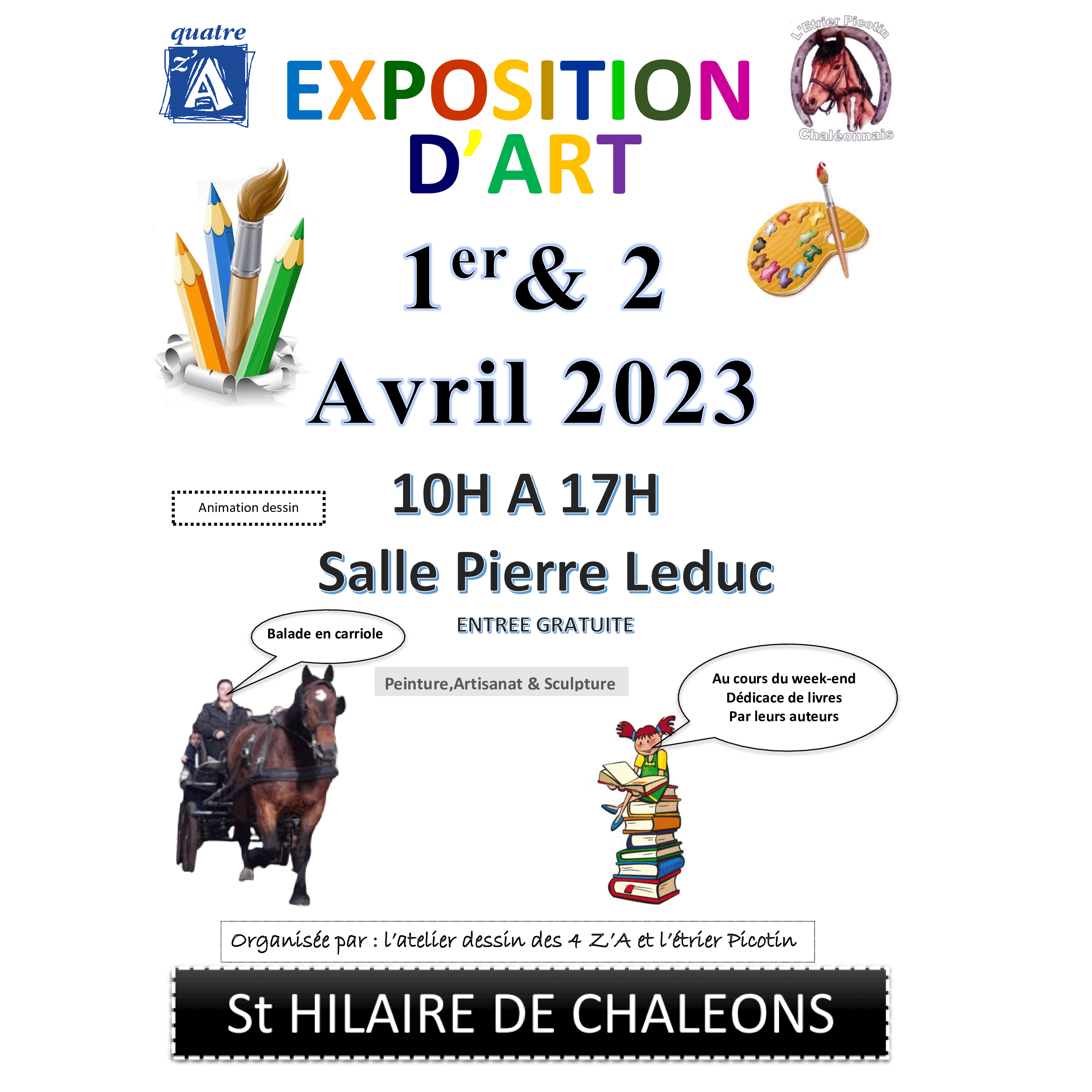 Exposition d'art à Saint Hilaire de Chaléons