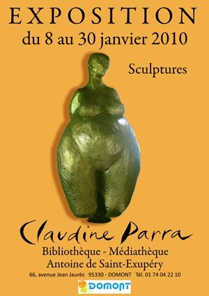 exposition de sculptures de Claudine Parra 