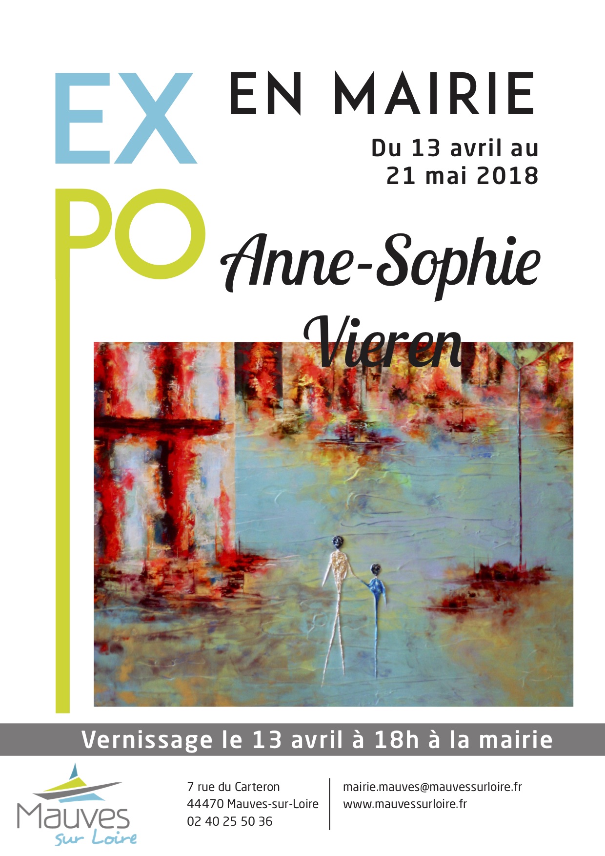 Exposition Personnelle - Mairie de Mauves sur Loire - Anne sophie Vieren