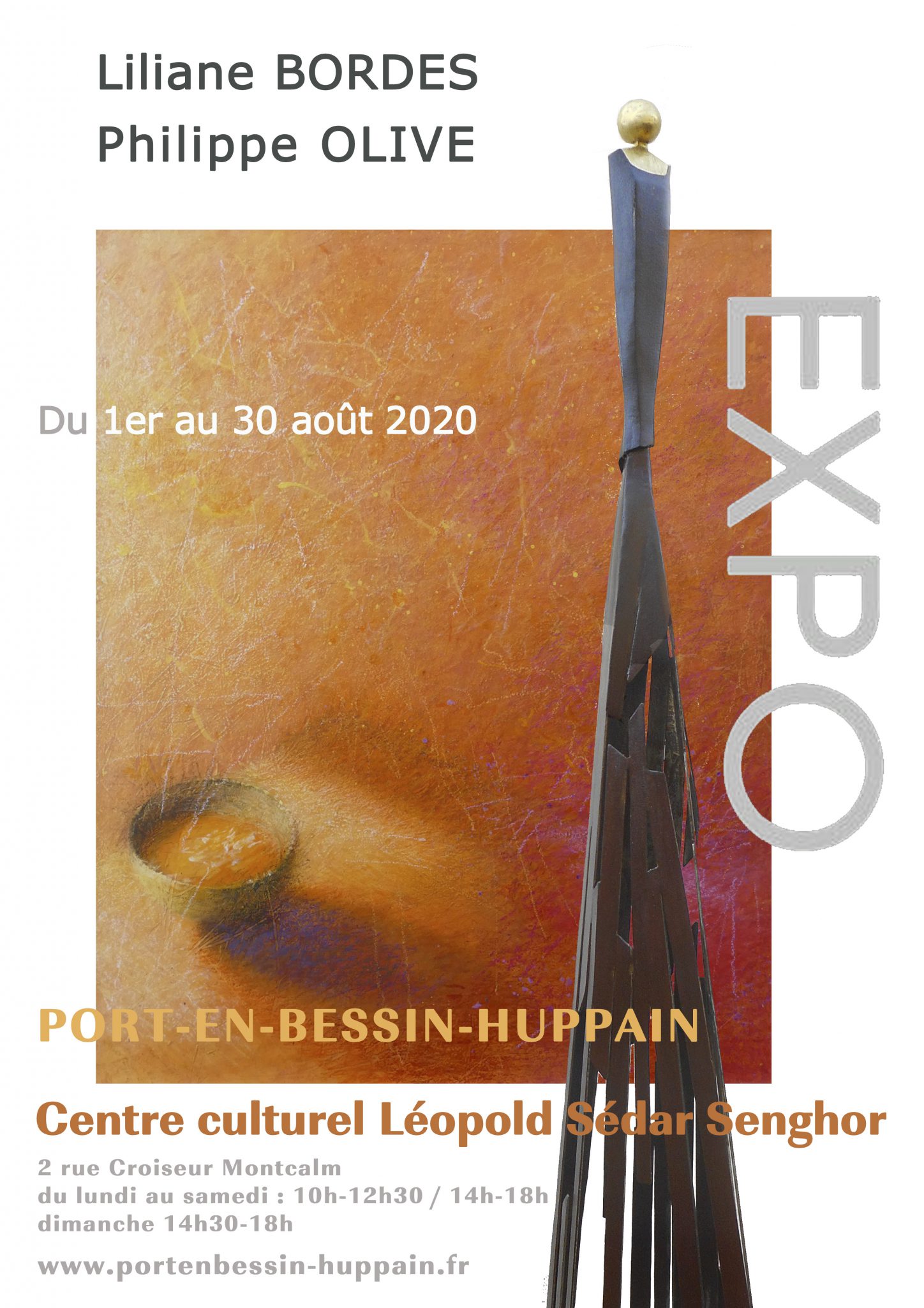 Liliane BORDES, peintures     Philippe OLIVE, sculptures