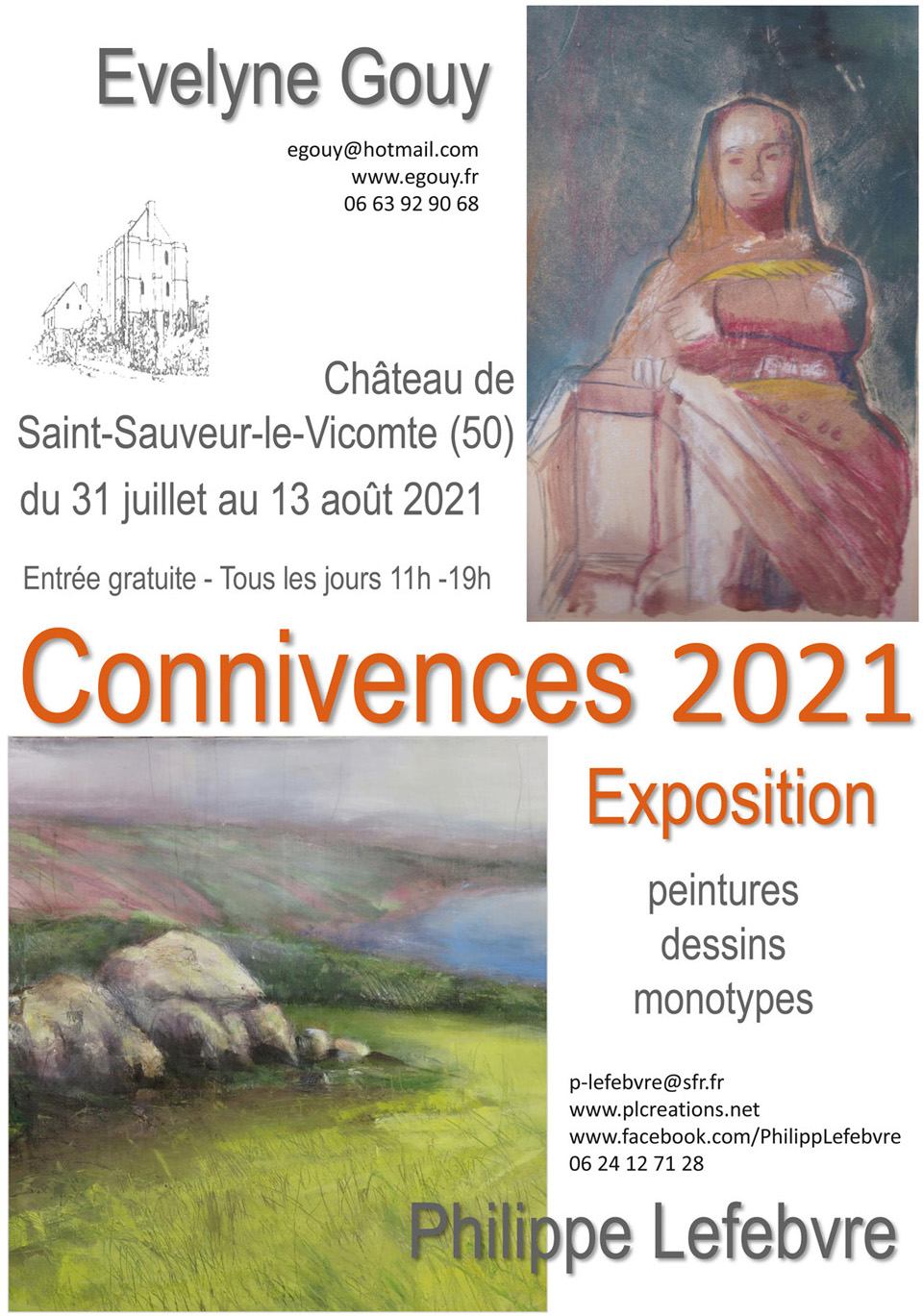 Connivences 2021 - Exposition de Philippe Lefebvre et Evelyne Gouy