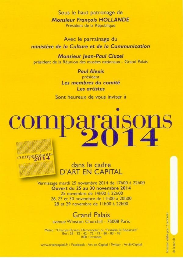 ART EN CAPITAL -COMPARAISONS