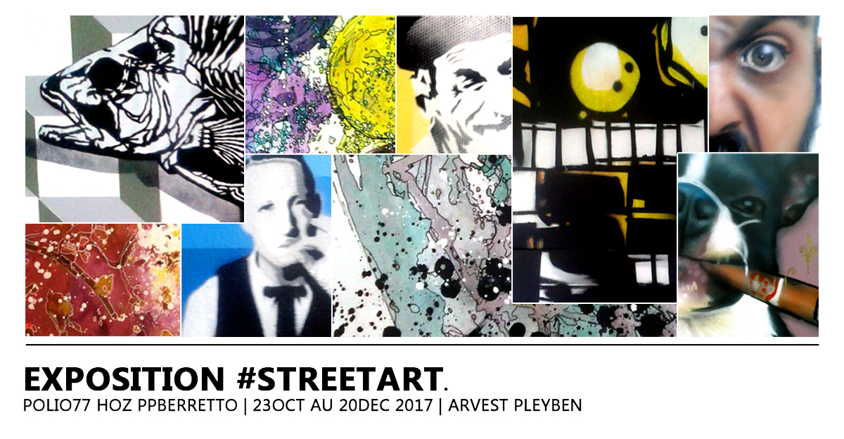 Exposition #streetart à Pleyben