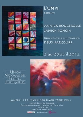 DEUX PARCOURS  Annick BOUGEROLLE Janick PONCIN